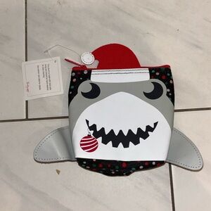 Thirty-One Christmas Holiday Shark Snack Pouch